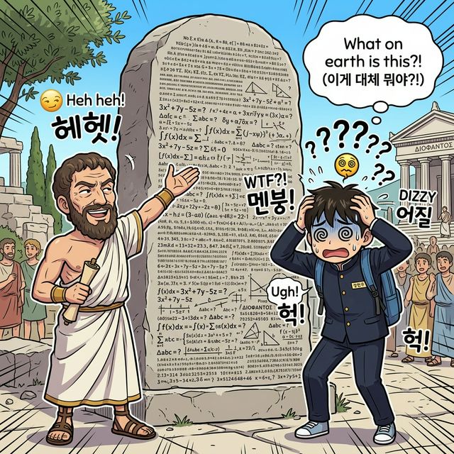 난해한 디오판토스의 묘비