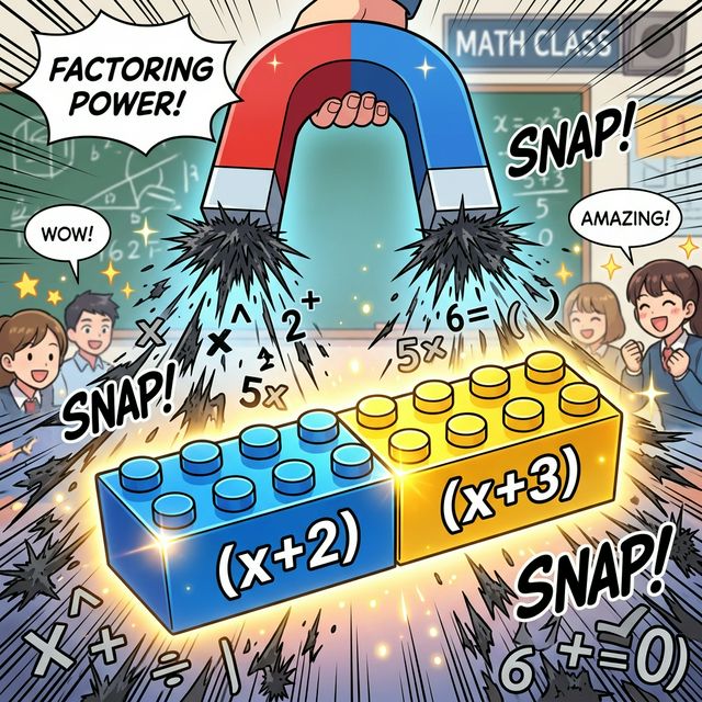 인수분해 자석 조립