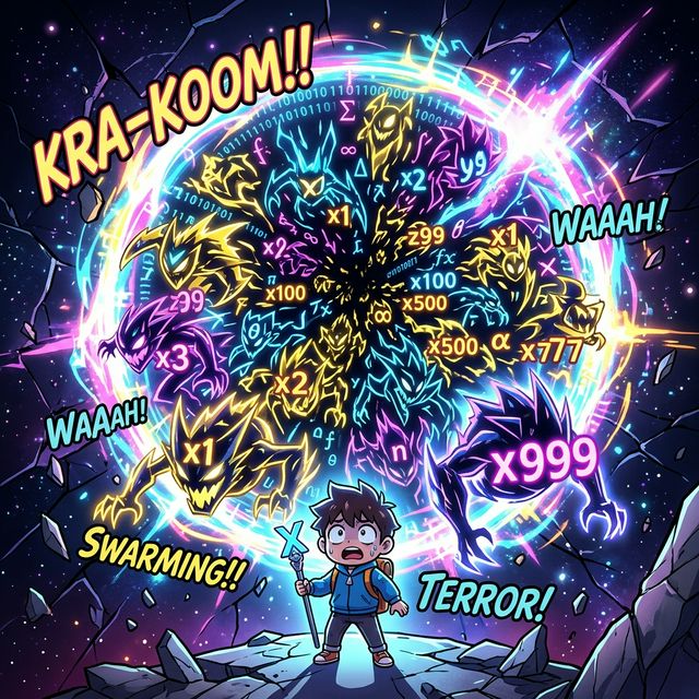 무한 차원의 변수 괴물 폭발