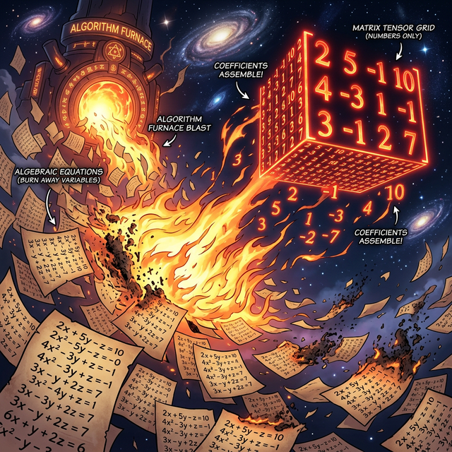 Equations Stripped to Matrix Webtoon