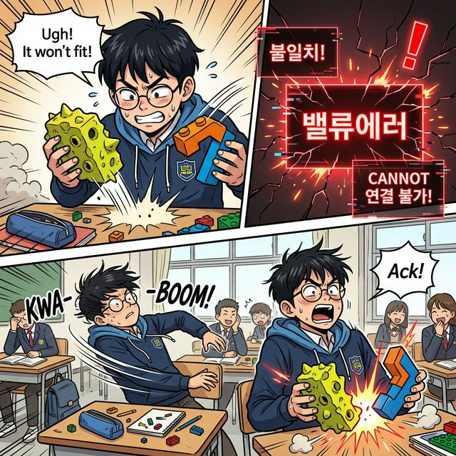 규격 불일치 밸류에러 충돌