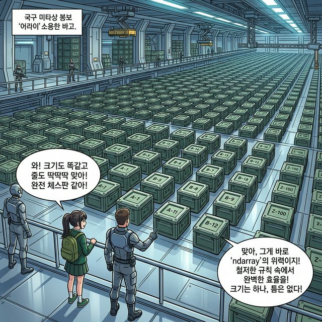 엄격한 점열의 군대, ndarray