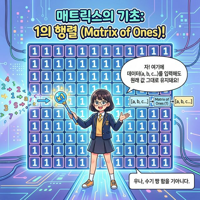 일행렬 개념도 웹툰