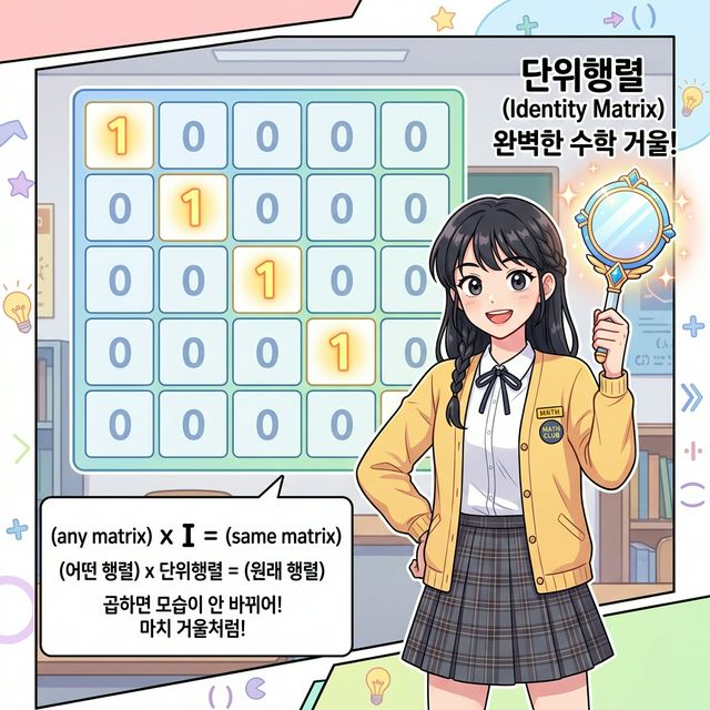 단위행렬 개념도 웹툰