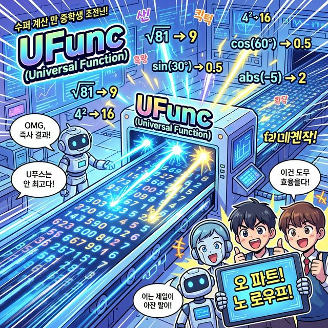 범용 함수 수학 공장 웹툰 일러스트