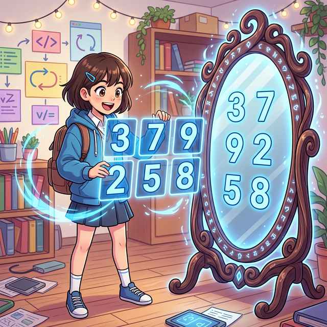 배열의 차원 변신 마법 거울