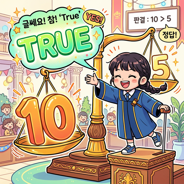 비교 연산자 재판관 웹툰