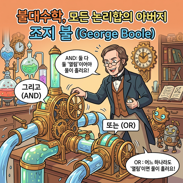 불대수학의 아버지 조지 불 웹툰