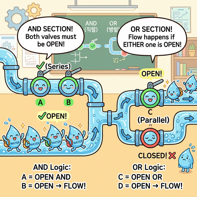 논리 연산자 수도관 웹툰