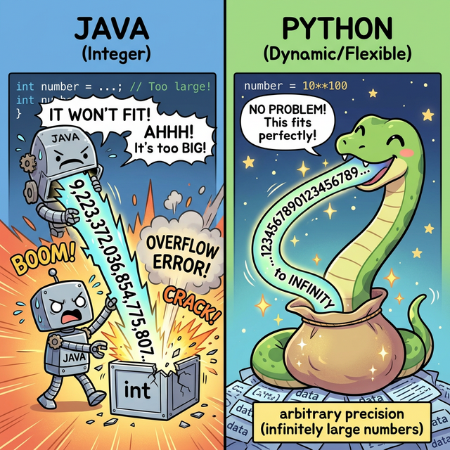 파이썬 무한 정수 폭발 없는 웹툰