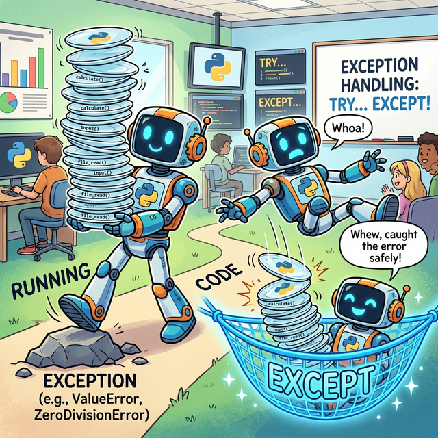 예외 처리 동작 웹툰