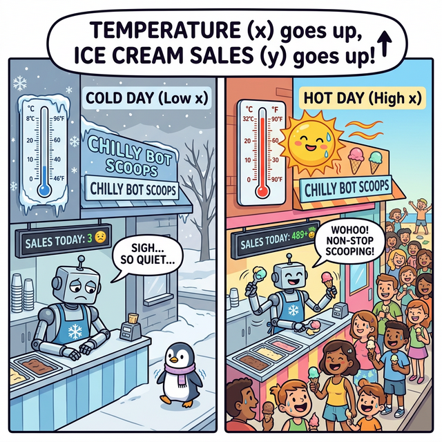 아이스크림 판매량 대응 웹툰