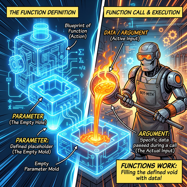 파라미터 vs 아규먼트 구조 웹툰