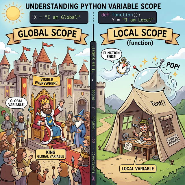 Local vs Global Scope 웹툰