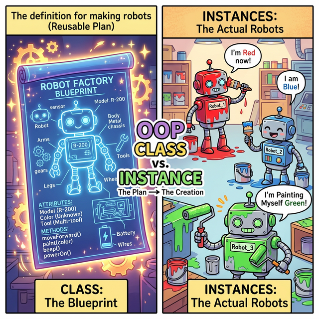 Class and Instance Blueprint Webtoon