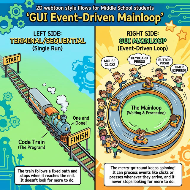 GUI Mainloop Webtoon