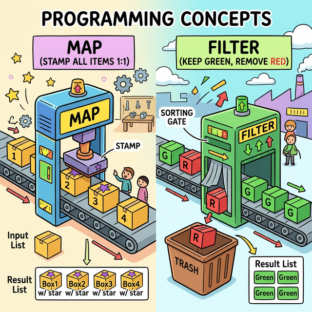 Map과 Filter 개념